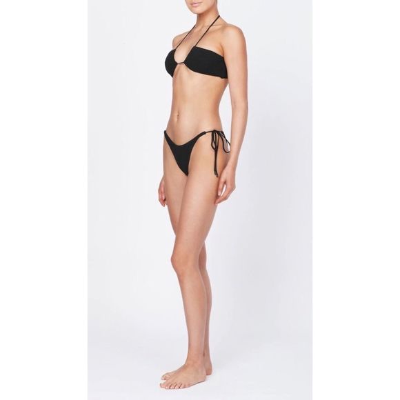 TRIANGL ASTER - RAVEN TERRY BLACK NO BAG NEW WITH TAGS - Picture 3 of 8